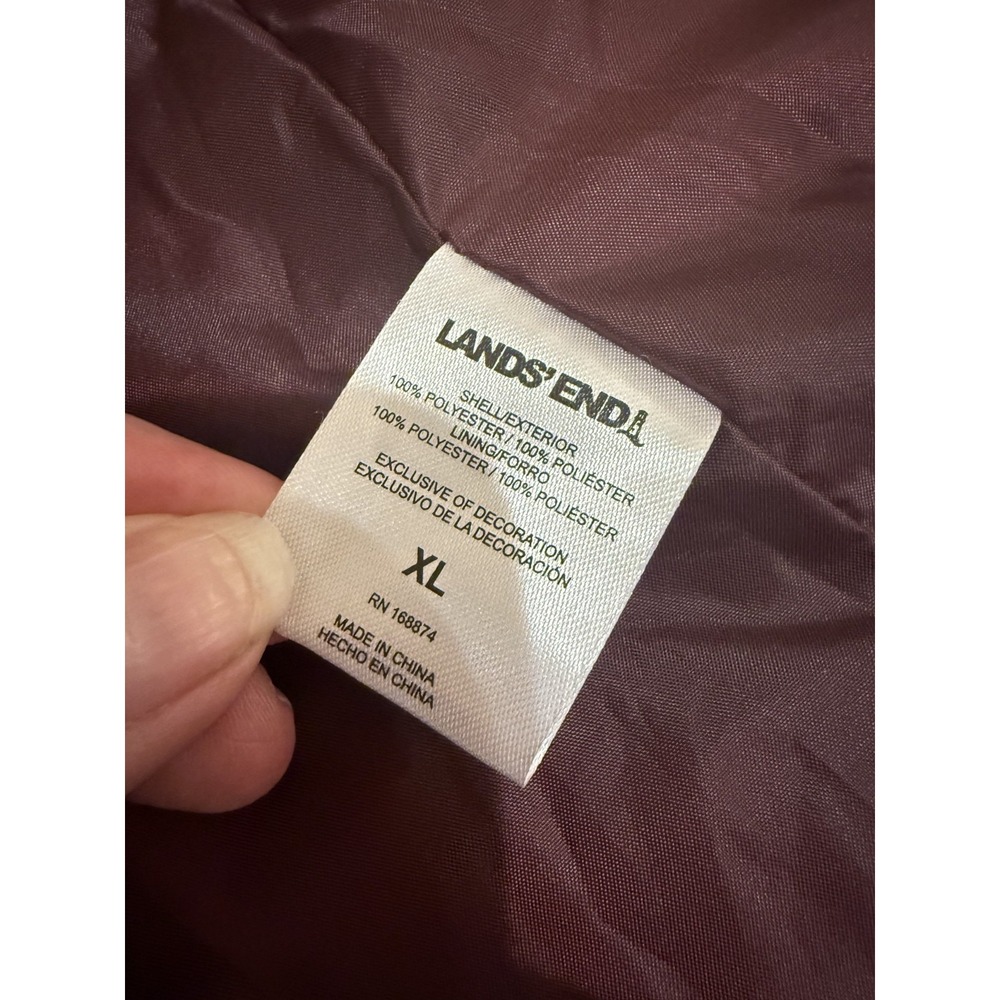 Lands' End Women's 3-in-1 Systems Jacket Outer Shell Only -‎ Maroon, Size XL - Picture 13 of 15